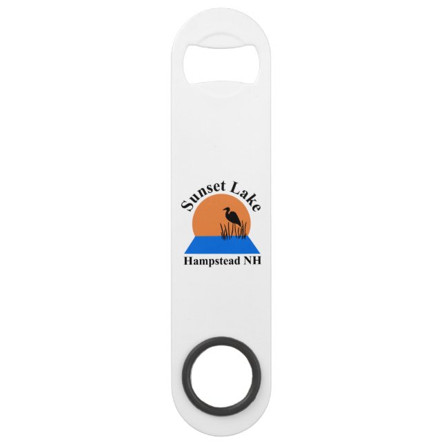 Sunset Lake Bottle Opener (Front)