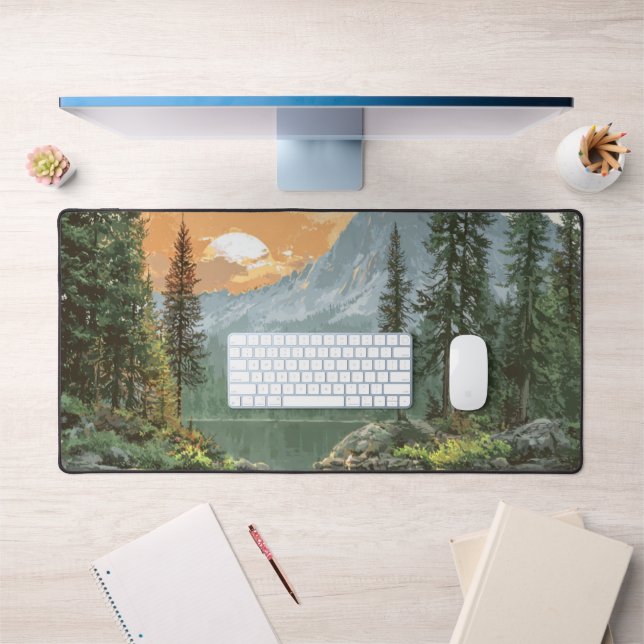Sunset Lake Desk Mat (Office 1)