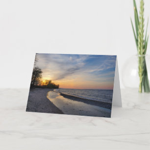 Sunset, Lake Erie, Ohio Card