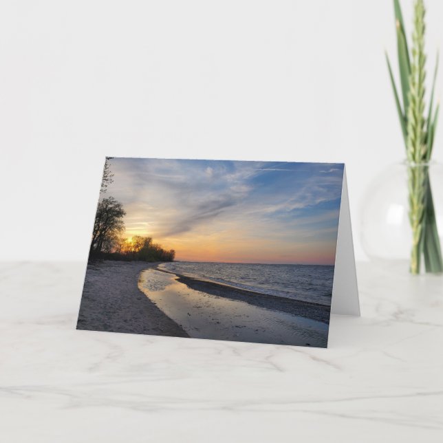 Sunset, Lake Erie, Ohio Card (Front)