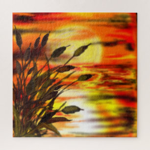 Sunset Lake - Jigsaw Puzzle