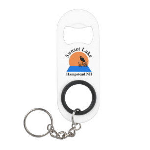 Sunset Lake Keychain Bottle Opener