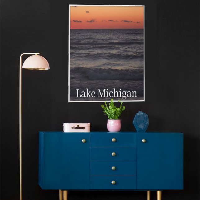 sunset , Lake Michigan Poster (Creator Uploaded)
