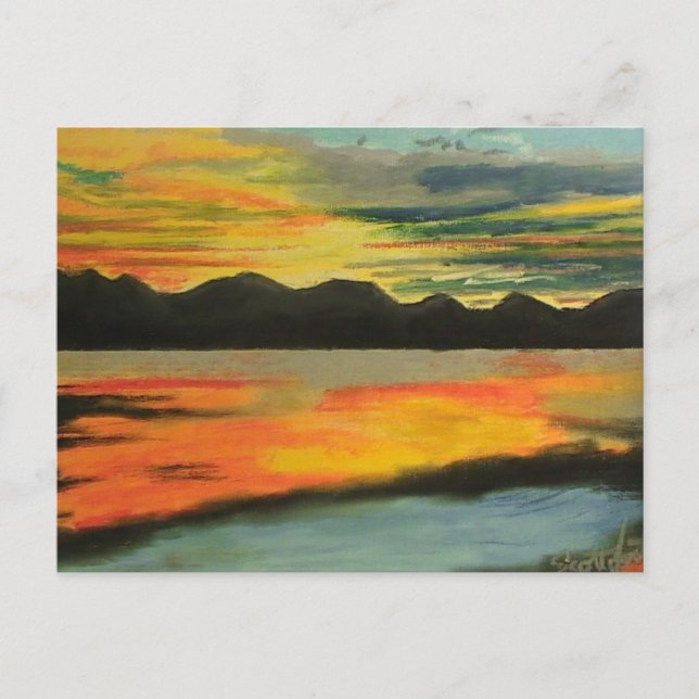 Sunset Lake Postcard (Front)