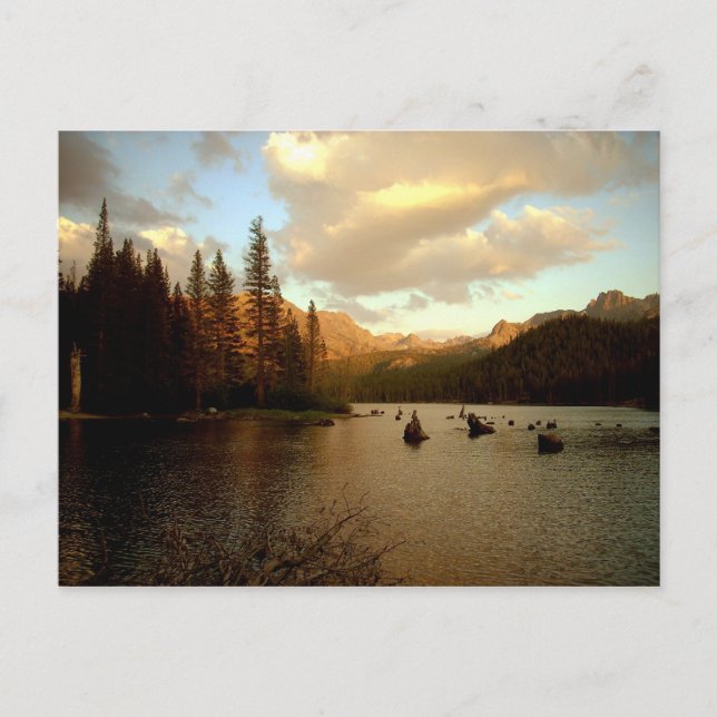 "Sunset Lake" Postcard (Front)