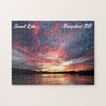 Sunset Lake Sunset Puzzle