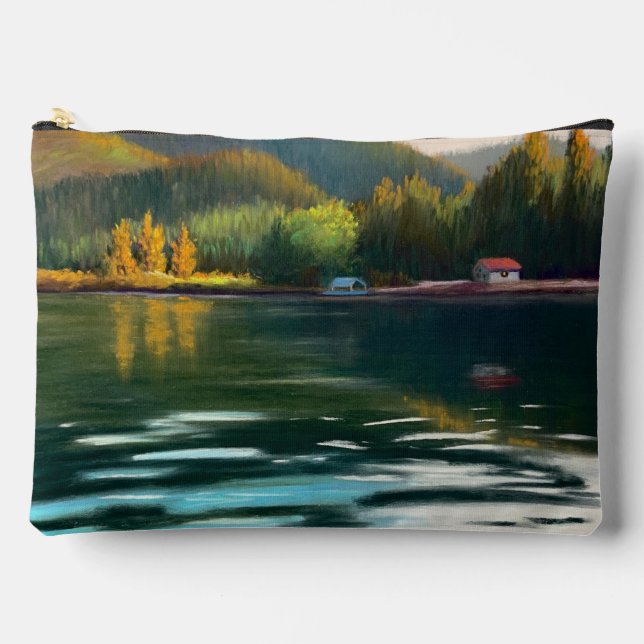 Sunset Landscape Accessory Pouch (Front)