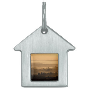 Sunset landscape pet name tag