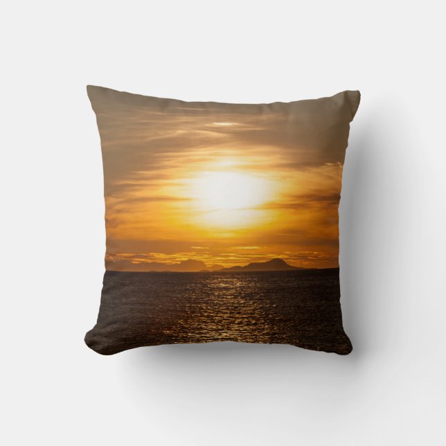 Sunset Landscape Photo Cushion (Front)