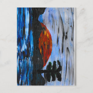 Sunset Landscape Postcard