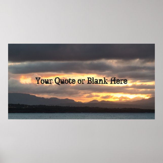 Sunset Landscape Poster (Front)
