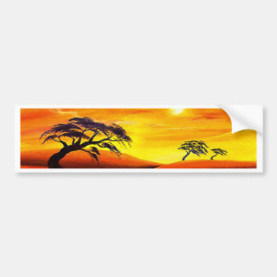 Sunset Landscape Scenery - Multi Bumper Sticker