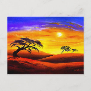 Sunset Landscape Scenery - Multi Postcard