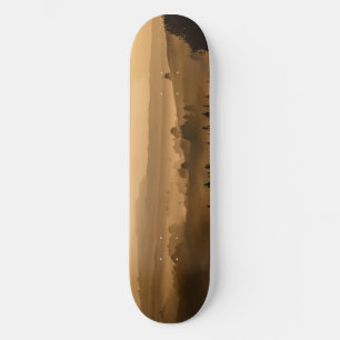 Sunset landscape skateboard