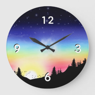 Sunset Large Clock