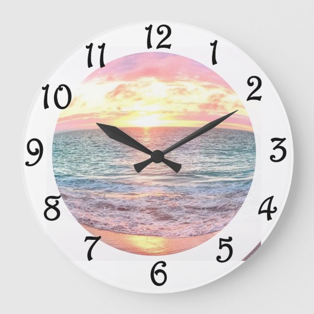 Sunset Large Clock (Front)