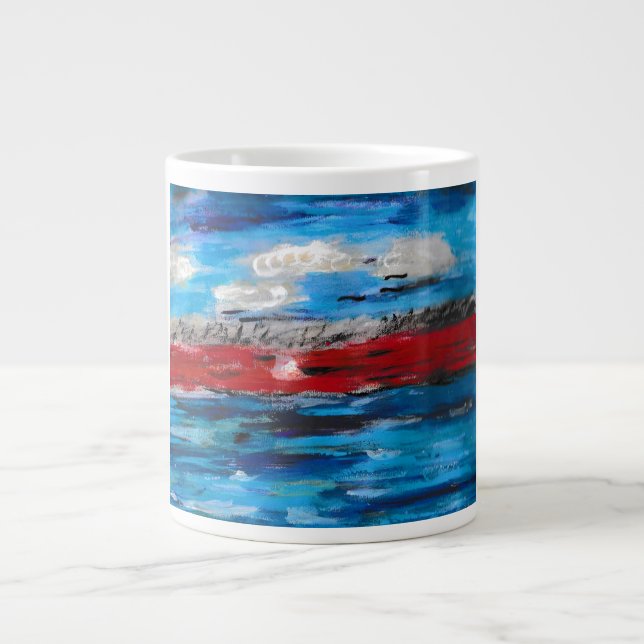 Sunset Large Coffee Mug (Front)