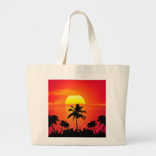 Sunset Large Tote Bag