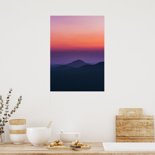 Sunset layers poster (Kitchen)