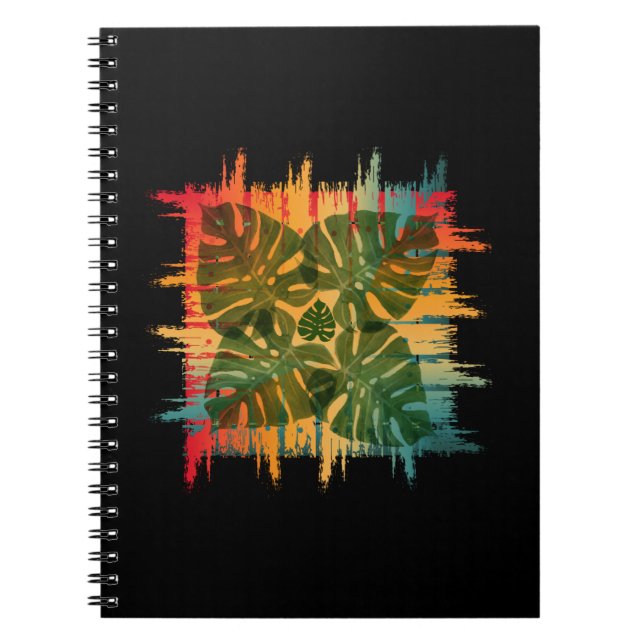SUNSET LEAFY TROPICAL NOTEBOOK (Front)