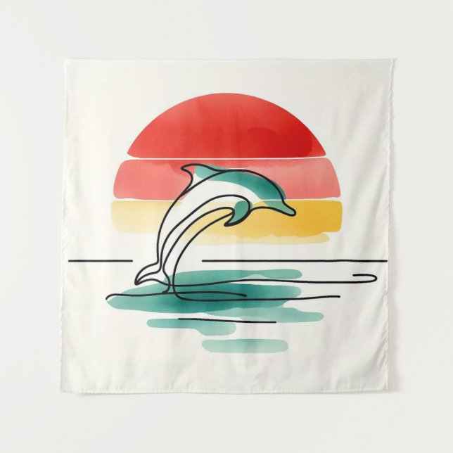 Sunset Leap Tapestry (Front)