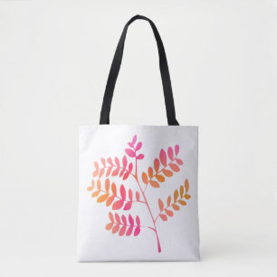 Sunset Leaves Tote Bag