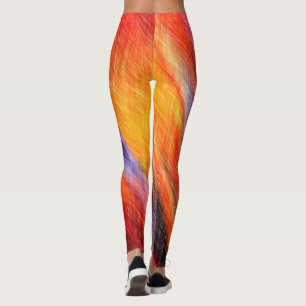 Sunset Leggings Abstract Colours Design