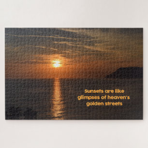 Sunset Like a Glimpse of Heaven  -  20 x 30 inch Jigsaw Puzzle