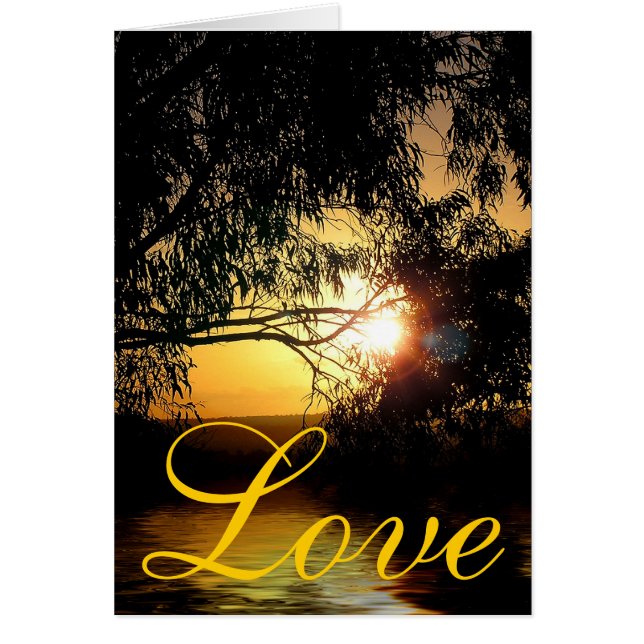 Sunset Love Card (Front)