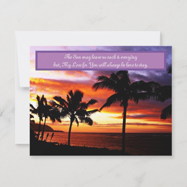 Sunset Love notes (Front)