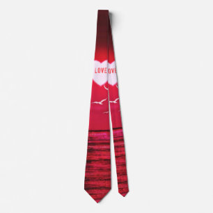 Sunset Love - Romantic - Black Red Tie