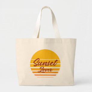 Sunset Lover Large Tote Bag