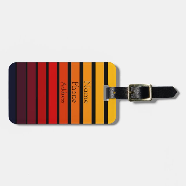 Sunset Luggage Tag (Front Horizontal)