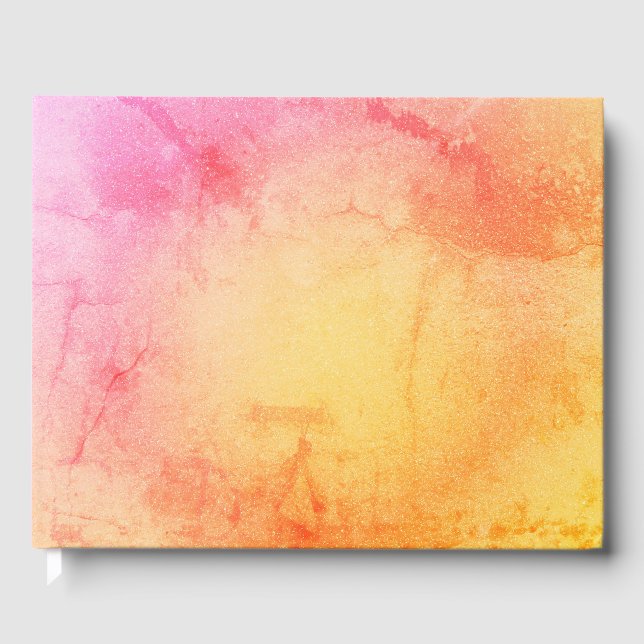 Sunset Marble Guest Book (Front)