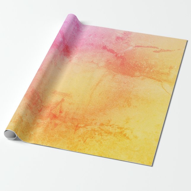 Sunset Marble Wrapping Paper (Unrolled)