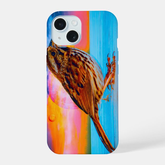 Sunset Melody iPhone 15 Case (Back)