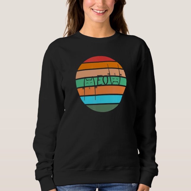 Sunset Meow Cat Sweatshirt (Front)