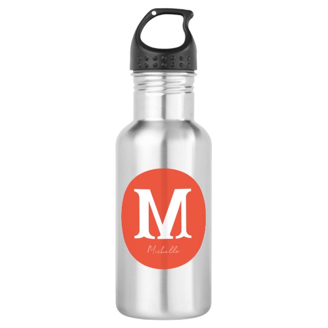 Sunset Minimal Monogram 710 Ml Water Bottle (Front)