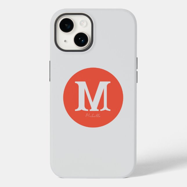 Sunset Minimal Monogram Case-Mate iPhone Case (Back)