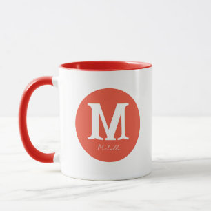 Sunset Minimal Monogram Mug