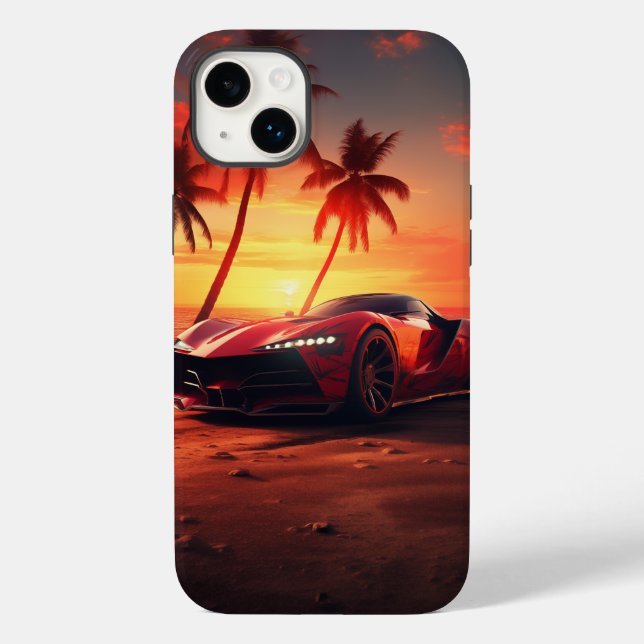 Sunset Mirage Supercar Case-Mate iPhone Case (Back)