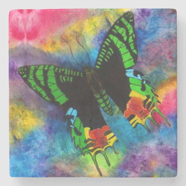 Sunset Moth Coaster (Front)