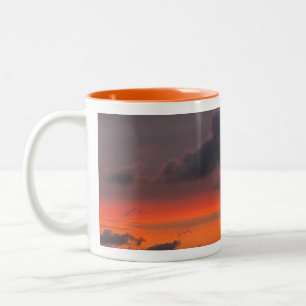 Sunset Motif Two-Tone Coffee Mug