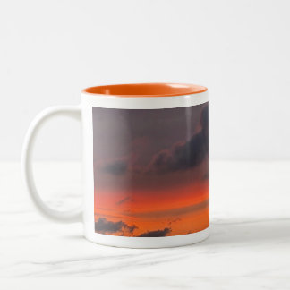 Sunset Motif Two-Tone Coffee Mug