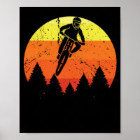 Sunset mountain bike downhill terrain cyclist