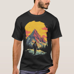 Sunset Mountain Hiking Adventure T-Shirt