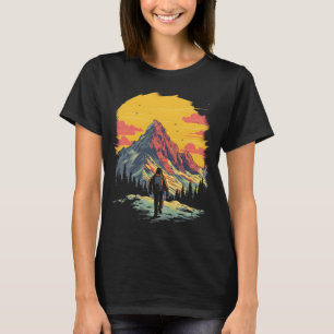 Sunset Mountain Hiking Adventure T-Shirt