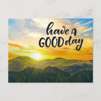 Sunset Mountains Postcard