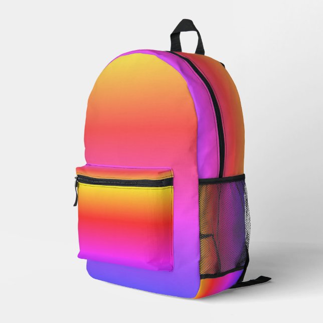 'Sunset' Multi-Color Backpack  (Back Corner Right)