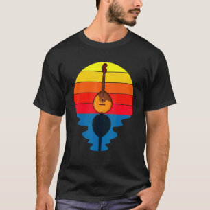 Sunset Music String Instrument Mandolin T-Shirt
